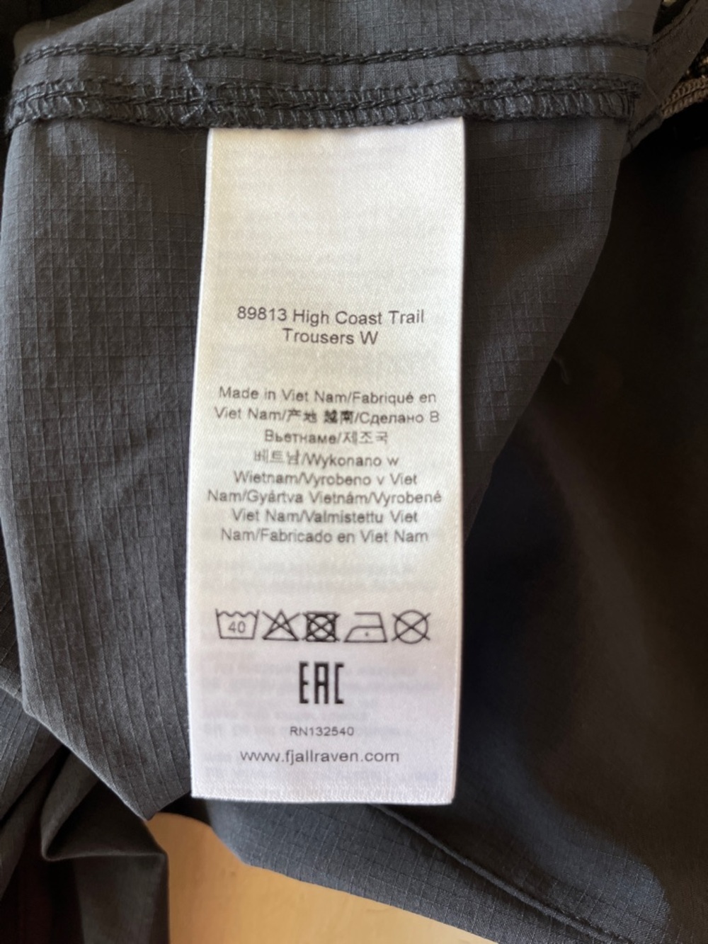 Fjallraven Women’s Highcoast Trail Trousers - Picture 7 of 8